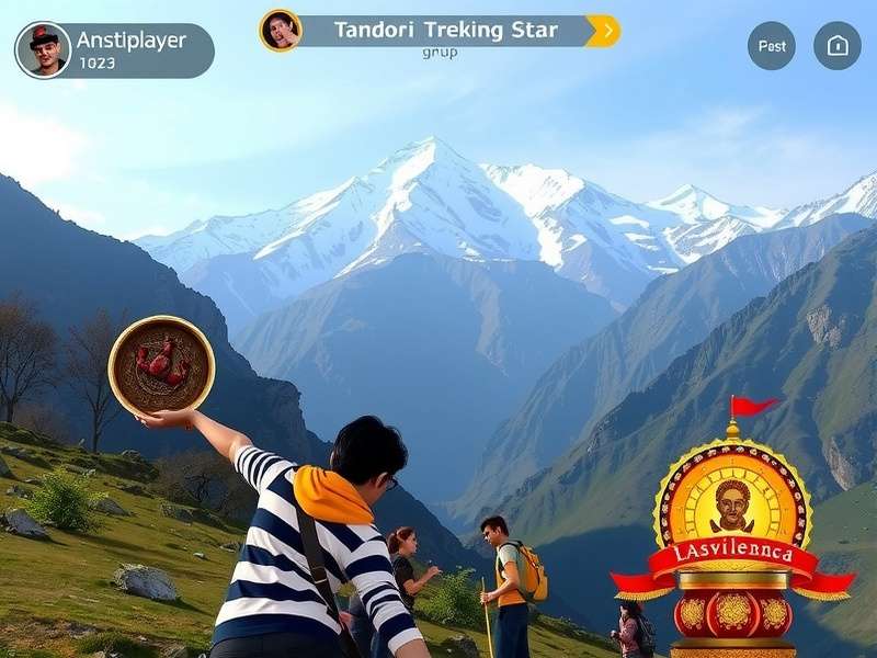 Tandoori Trekking Star multiplayer feature showing group trekking
